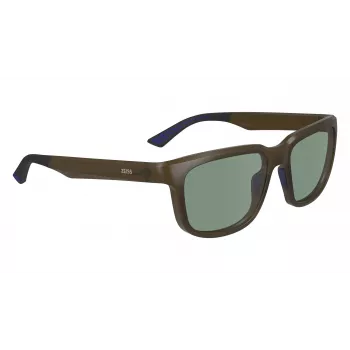 ZEISS MAN zonnebril ZS23530S55173 vierkant zwart montuur grijze glazen 55/17/145 mm