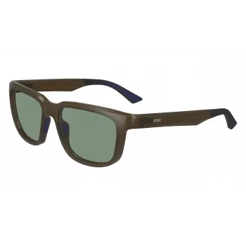 ZEISS MAN zonnebril ZS23530S55173 vierkant zwart montuur grijze glazen 55/17/145 mm