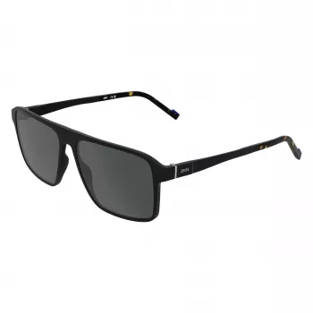 ZEISS MAN zonnebril ZS25564S-2 rechthoekig zwart montuur grijze glazen 57mm