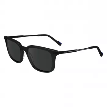 ZEISS MAN ZS24719S-1 zonnebril - zwart acetaat montuur, grijze polycarbonaatglazen, 54/18/145 mm
