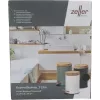 Zeller 18910 bamboedeksel 3L Soft-Close pedaalemmer, matzwart