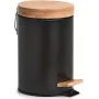 Zeller 18910 bamboedeksel 3L Soft-Close pedaalemmer, matzwart