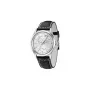 ZENO MAN 6662-7004Q-G3 Zwitsers quartz horloge 42mm zwarte wijzerplaat echt lederen band