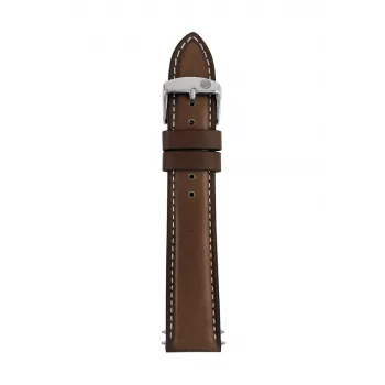 Zeppelin leren armband donkerbruin 20 mm