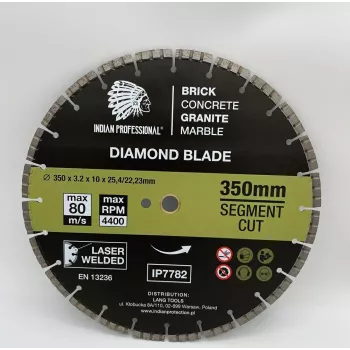 ZOYA diamantschijf 350 mm gesegmenteerd Turbo Cut Indian Professional