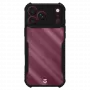Tactical Quantum Stealth hoes voor iPhone 17 Pro Max / 18 Pro Max, transparant/zwart