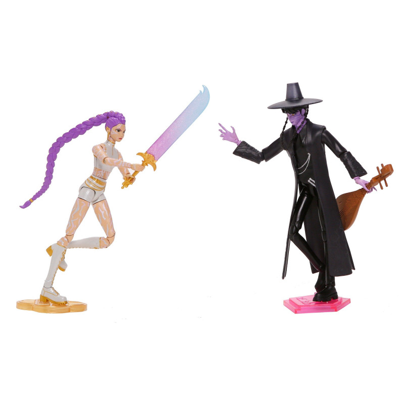Mattel JRY40 KPop Demon Hunters Rumi en Jinu actiefiguren, 2-pack
