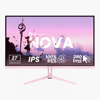 Arozzi Nova AZ-NO-27T2K260-PNK 27 inch IPS QHD 260 Hz monitor, roze