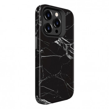 Evelatus EVEAPP15PMACPMB Armor-hoes voor Apple iPhone 15 Pro Max, TPU/PC, marmer zwart