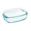 PYREX Essentials rechthoekige glazen bewaardoos met deksel 6,5L 36x22x15cm
