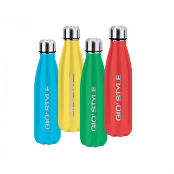 GIOSTYLE Thermos Energy 0,5L vacuüm geïsoleerde fles, rood/lichtblauw/geel/groen