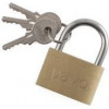 PAVO messing hangslot 40 mm met 3 sleutels 8037292