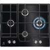 Electrolux KGG6456K 60 cm inbouw gaskookplaat met 4 branders, zwart glas