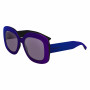 Karl Lagerfeld dames KL6165S-500 cat-eye zonnebril, paars montuur, grijze gradientglazen, 53mm