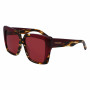 Ferragamo dames SF1060SN-215 zonnebril, Havana montuur, bruin gradientglas, 55mm