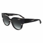 Longchamp LO779S-8 dames zonnebril, vierkant acetaat montuur, grijs gradientglas, 53-19-140
