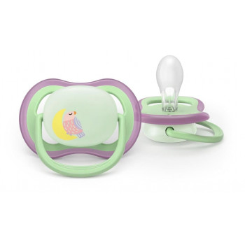 Philips AVENT Ultra Air nachtspeen 6-18 maanden, 2-pack, lichtgevend in het donker