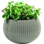 KETER bloempot Cozy M met ophangset beige