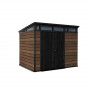 KETER tuinhuis Deco Pent 9x7 walnoot