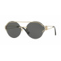 Versace Dames VE21841252876 Piloot zonnebril Bleekgoud Grijs Verloop 61mm
