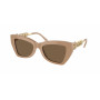 Michael Kors dames Hvar MK22053954735 zonnebril Dark Tortoise bruin gradient 52mm