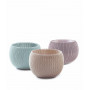 KETER bloempotset Cozies Trio lila/beige/lichtblauw