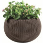 KETER bloempot Cozy M met hangeset bruin