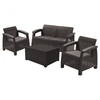 KETER tuinmeubelset Corfu Box Set grijs