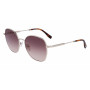 Lacoste dames L257S-712 vierkante zonnebril, havana montuur, bruine glazen, 56mm