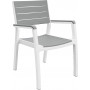 KETER Harmony fauteuil wit/lichtgrijs