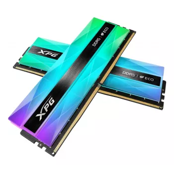DIMM 32 GB DDR5-6400 (2x 16 GB) Dual-kit, werkgeheugen zilver, AX5U6400C3216G-DCLANRSG, Lancer Neon RGB, INTEL XMP, AMD EXPO