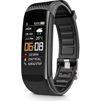 Emporia Fit Basic activity tracker zwart - smartwatch (EMP-FIT-BASIC)