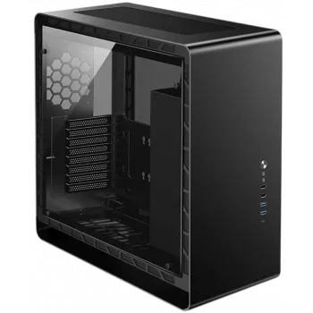 Jonsbo UMX6S E-ATX midi-tower, gehard glas - zwart