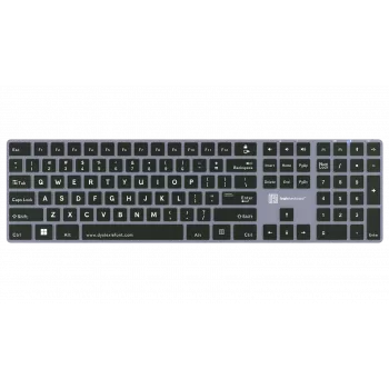 Toetsenbord LogicKeyboard ALBA UK Mac — Dyslexie-indeling LKB-DYSLEX-CWMU-UK, UK ISO Mac-toetskappen