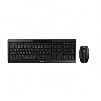 CHERRY Stream Desktop toetsenbord muis incl. RF Wireless Belgisch zwart