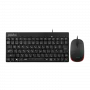 Perixx PERIDUO-212 DE, mini-USB-toetsenbord- en muisset, zwart