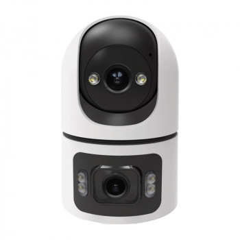 MOES WCM-Q09 dual-lens WLAN binnenkamera met USB-voeding