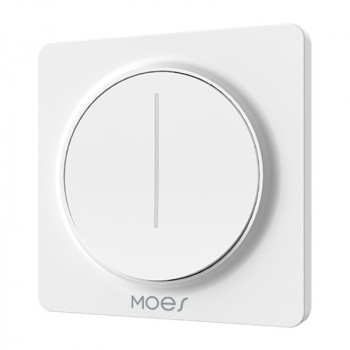 MOES ZS-SY-EUD Zigbee wanddimmer met touchbediening, wit, nuldraad vereist