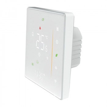 MOES WHT-006-GB-WH wifi-thermostaat voor elektrische vloerverwarming, 16 A, wit