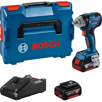 Bosch GDS 18V-330 HC slagmoersleutel-set 06019L5003, 2 × 5,0 Ah, GAL 18V-40, L-BOXX